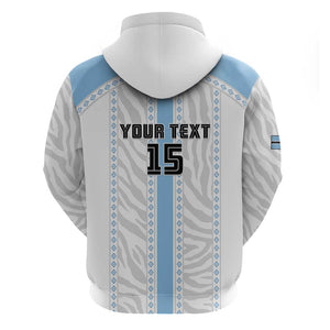 Custom Botswana Football Hoodie Botswana Rising Again - Blue - African Pride
