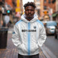 Custom Botswana Football Hoodie Botswana Rising Again - Blue - African Pride