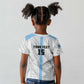 Custom Botswana Football Kid T shirt Botswana Rising Again - Blue LT15