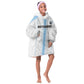 Custom Botswana Football Kid Wearable Blanket Hoodie Botswana Rising Again - Blue - African Pride