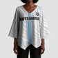 Custom Botswana Football Kimono Sleeve Blouse Botswana Rising Again - Blue - African Pride