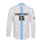 Custom Botswana Football Long Sleeve Button Shirt Botswana Rising Again - Blue - African Pride