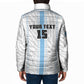 Custom Botswana Football Padded Jacket Botswana Rising Again - Blue - African Pride