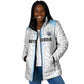 Custom Botswana Football Padded Jacket Botswana Rising Again - Blue - African Pride