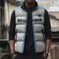 Custom Botswana Football Sleeveless Puffer Jacket Botswana Rising Again - Blue - African Pride