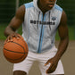 Custom Botswana Football Sleeveless Zip Hoodie Botswana Rising Again - Blue - African Pride