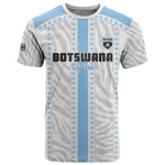Custom Botswana Football T shirt Botswana Rising Again - Blue - African Pride