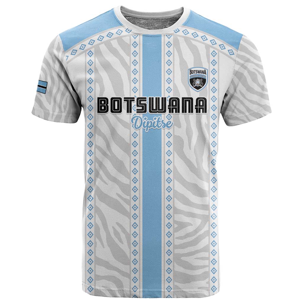 Custom Botswana Football T shirt Botswana Rising Again - Blue - African Pride