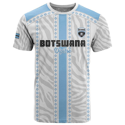Custom Botswana Football T shirt Botswana Rising Again - Blue - African Pride