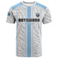 Custom Botswana Football T shirt Botswana Rising Again - Blue LT15