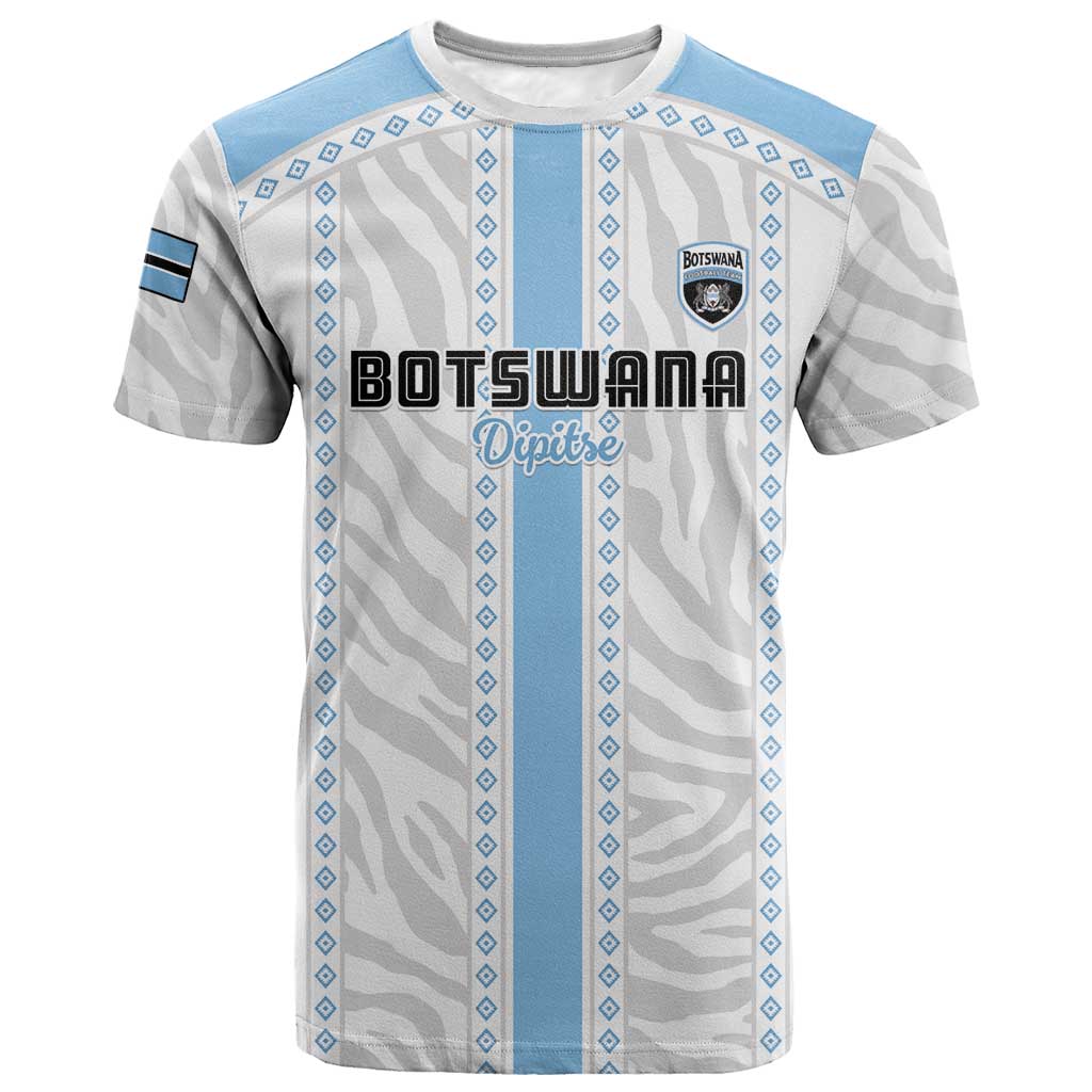 Custom Botswana Football T shirt Botswana Rising Again - Blue LT15