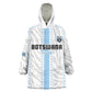 Custom Botswana Football Wearable Blanket Hoodie Botswana Rising Again - Blue - African Pride