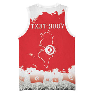 Personalized Afro Tunisia Basketball Jersey Happy 69th Anniversary Independence - African Pride