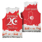 Personalized Afro Tunisia Basketball Jersey Happy 69th Anniversary Independence - African Pride