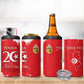 Personalized Afro Tunisia 4 in 1 Can Cooler Tumbler Happy 69th Anniversary Independence