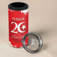 Personalized Afro Tunisia 4 in 1 Can Cooler Tumbler Happy 69th Anniversary Independence
