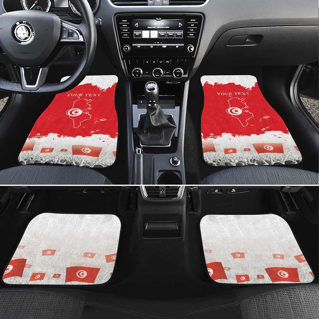 Personalized Afro Tunisia Car Mats Happy 69th Anniversary Independence