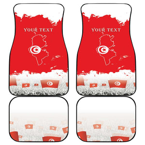 Personalized Afro Tunisia Car Mats Happy 69th Anniversary Independence