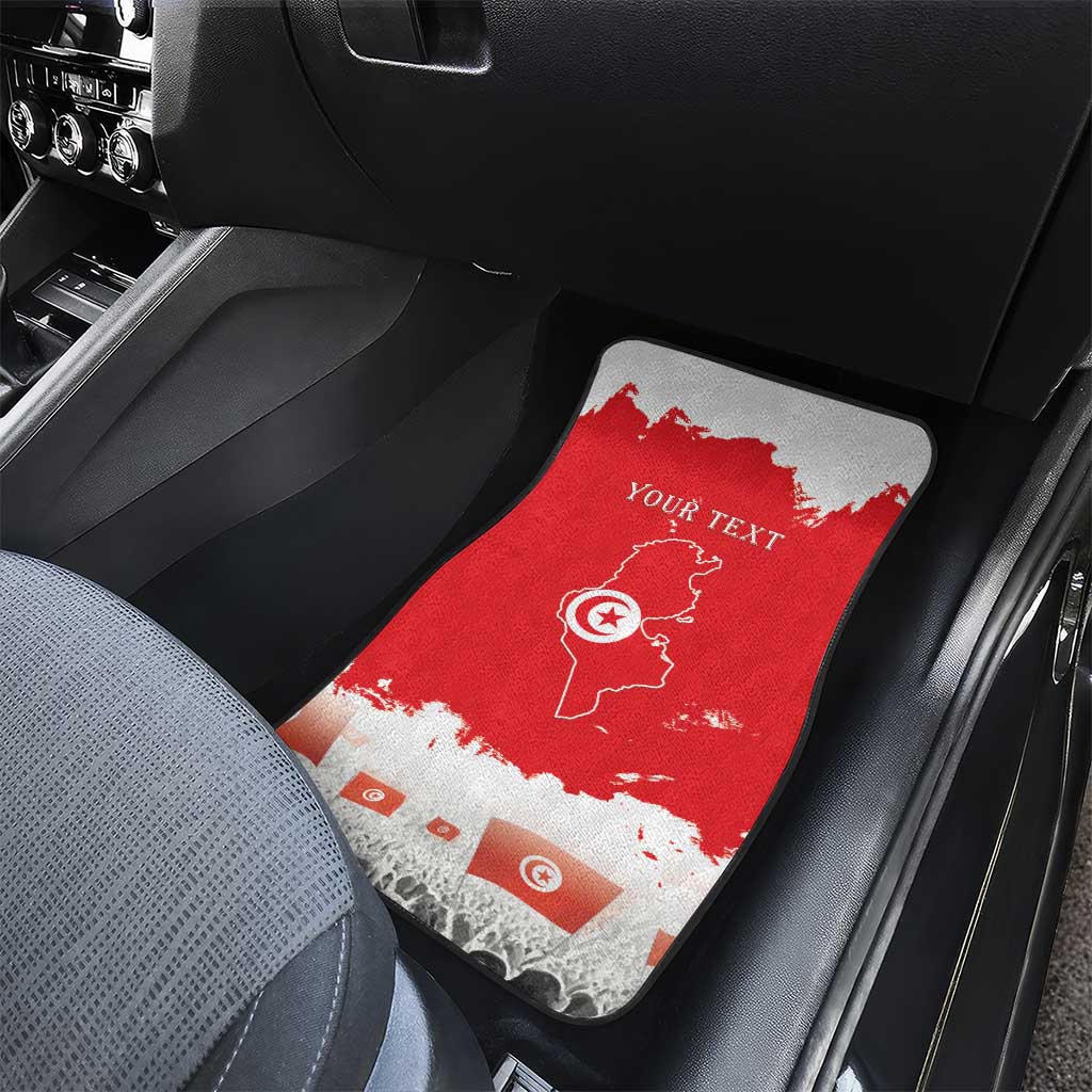 Personalized Afro Tunisia Car Mats Happy 69th Anniversary Independence