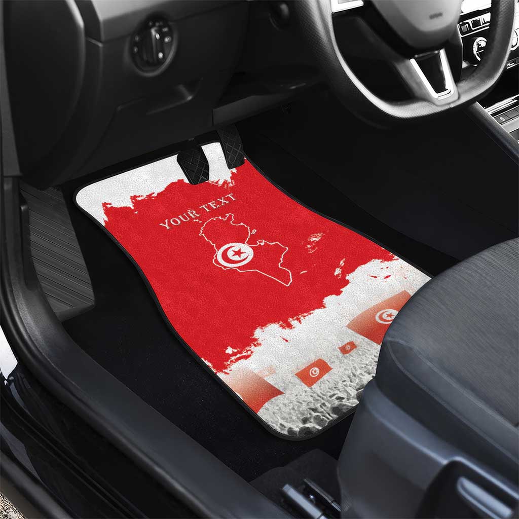 Personalized Afro Tunisia Car Mats Happy 69th Anniversary Independence