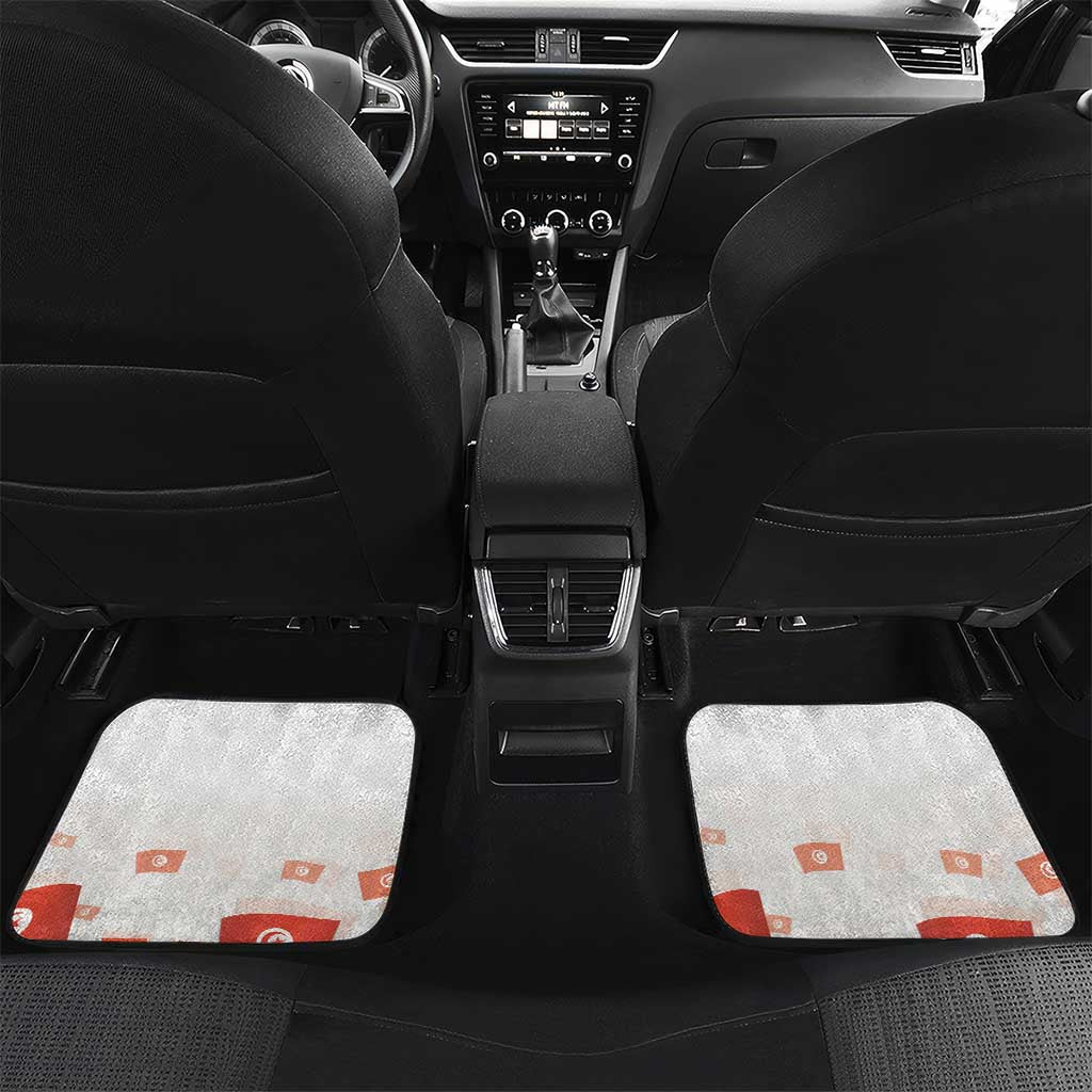 Personalized Afro Tunisia Car Mats Happy 69th Anniversary Independence