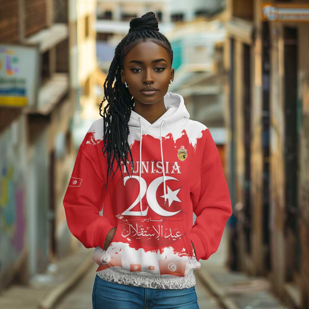 Personalized Afro Tunisia Hoodie Happy 69th Anniversary Independence