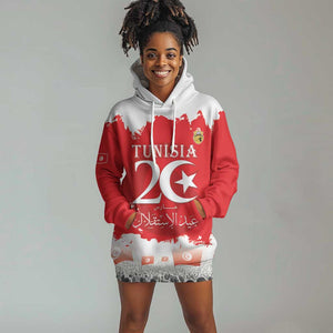 Personalized Afro Tunisia Hoodie Dress Happy 69th Anniversary Independence