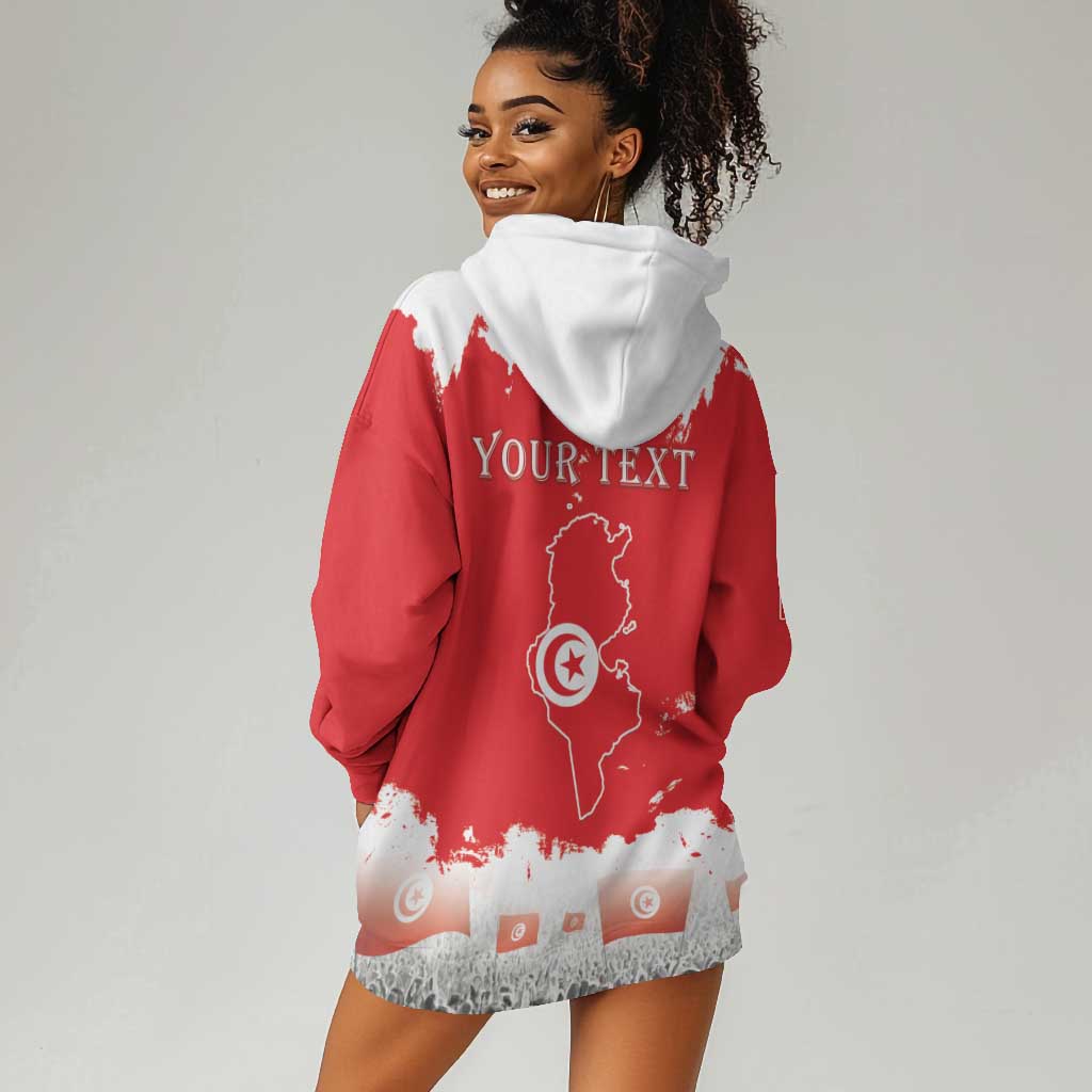 Personalized Afro Tunisia Hoodie Dress Happy 69th Anniversary Independence