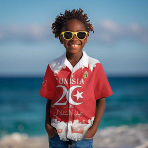 Personalized Afro Tunisia Kid Hawaiian Shirt Happy 69th Anniversary Independence