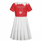 Personalized Afro Tunisia Kid Short Sleeve Dress Happy 69th Anniversary Independence