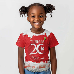Personalized Afro Tunisia Kid T shirt Happy 69th Anniversary Independence