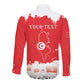 Personalized Afro Tunisia Long Sleeve Button Shirt Happy 69th Anniversary Independence