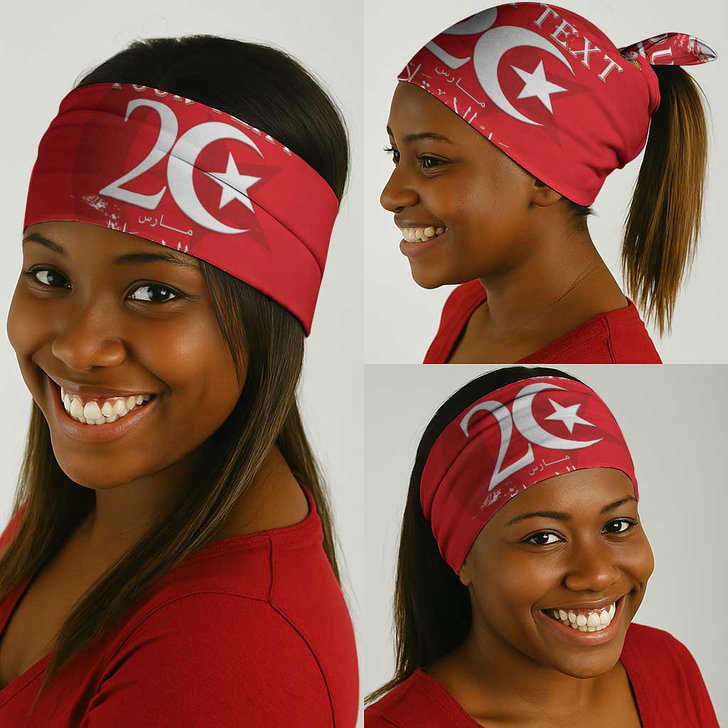 Afro Tunisia Neck Gaiter Happy 69th Anniversary Independence - African Pride
