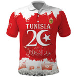 Personalized Afro Tunisia Polo Shirt Happy 69th Anniversary Independence