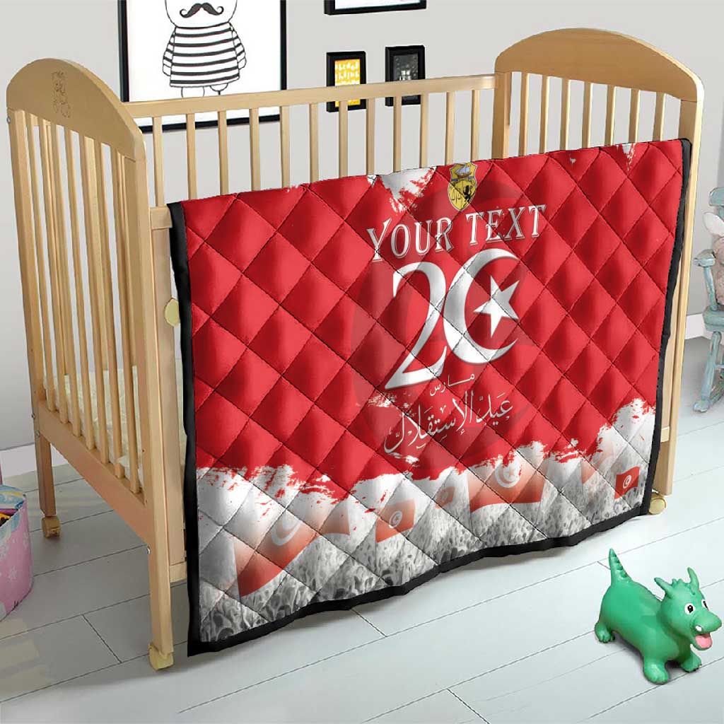 Personalized Afro Tunisia Quilt Happy 69th Anniversary Independence