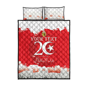 Personalized Afro Tunisia Quilt Bed Set Happy 69th Anniversary Independence
