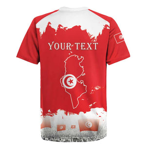 Personalized Afro Tunisia Rugby Jersey Happy 69th Anniversary Independence