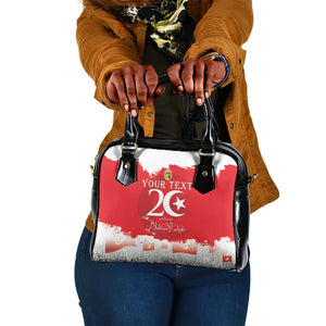 Personalized Afro Tunisia Shoulder Handbag Happy 69th Anniversary Independence
