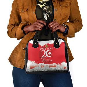 Personalized Afro Tunisia Shoulder Handbag Happy 69th Anniversary Independence