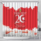 Personalized Afro Tunisia Shower Curtain Happy 69th Anniversary Independence