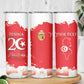 Personalized Afro Tunisia Skinny Tumbler Happy 69th Anniversary Independence