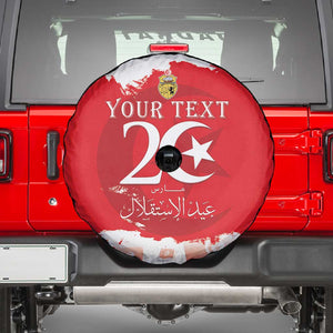 Personalized Afro Tunisia Spare Tire Cover Happy 69th Anniversary Independence
