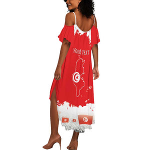 Personalized Afro Tunisia Summer Maxi Dress Happy 69th Anniversary Independence