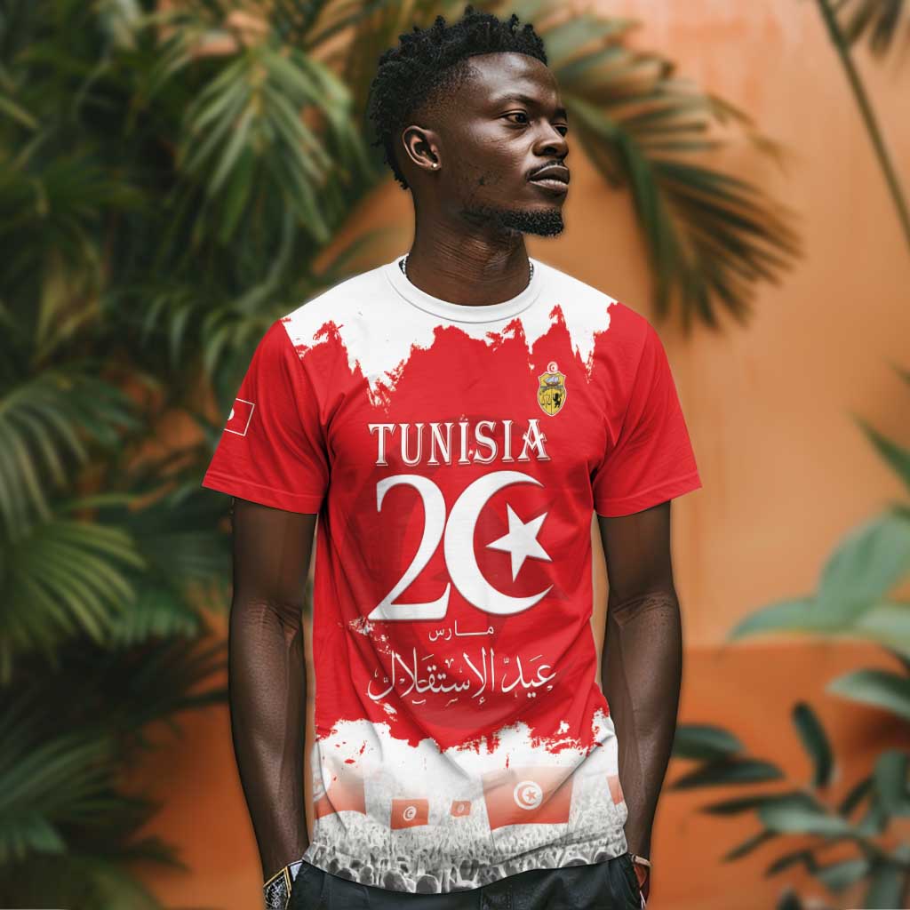 Personalized Afro Tunisia T shirt Happy 69th Anniversary Independence