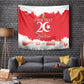 Personalized Afro Tunisia Tapestry Happy 69th Anniversary Independence