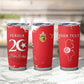 Personalized Afro Tunisia Tumbler Cup Happy 69th Anniversary Independence