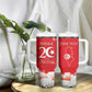 Personalized Afro Tunisia Tumbler With Handle Happy 69th Anniversary Independence