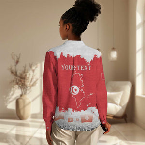 Personalized Afro Tunisia Women Casual Shirt Happy 69th Anniversary Independence LT15