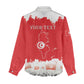 Personalized Afro Tunisia Women Casual Shirt Happy 69th Anniversary Independence LT15