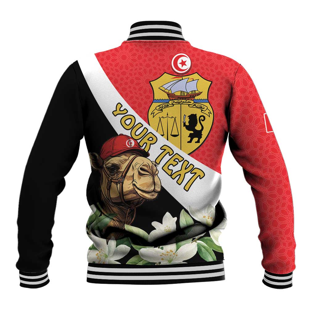 Personalized Afro Tunisia Baseball Jacket Camelus Dromedarius With Jasmine